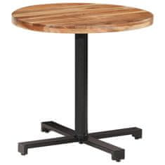 Bistro stůl kulatý Ø 80 x 75 cm masivní akáciové dřevo